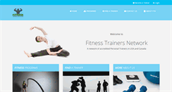 Desktop Screenshot of fitnesstrainersnetwork.com
