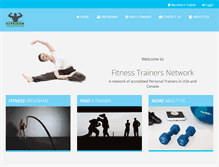 Tablet Screenshot of fitnesstrainersnetwork.com